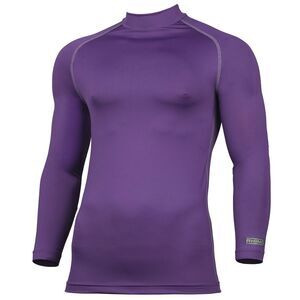 Rhino Mens Thermal Underwear Long Sleeve Base Layer Vest Top / Purple